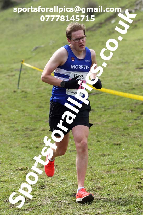 Masters men 2021 NECAA Cross Country Relays, Thornley Farm, Peterlee, Saturday, April 10th. Photo: David T. Hewitson/Sports for All Pics